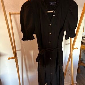 GAP Women's Black Long Sleeve Dress